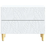 Bedside Table White 62 x 34.5 x 48 cm Engineered Wood 895005