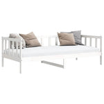 Day Bed without Mattress White Solid Wood Pine 90x200cm 806941