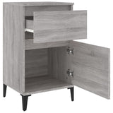 ZNTS Bedside Cabinets 2 pcs Grey Sonoma 40x35x70 cm 819721