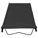 ZNTS Camping Beds 2 pcs 180x60x19 cm Oxford Fabric and Steel Black 312484