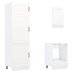 ZNTS 7 Piece Kitchen Cabinet Set Kalmar White Engineered Wood 3314761