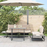Garden Table Grey 100 x 55 x 70 cm Wood 42007553