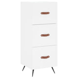 Highboard White 34.5x34x180 cm Engineered Wood 3198825