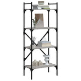 Bookcase 4-Tier Grey Sonoma 56x31.5x138.5 cm Engineered Wood 833341
