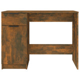 Desk Smoked Oak 100x50x75 cm Engineered Wood 817126