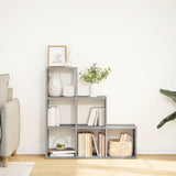 Room Divider Bookcase 3-Tier Grey Sonoma 99x29x99 cm Engineered Wood 857963