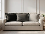Cushion with Pillow HOUTEN 12 pcs Black Polyester 932985