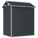 Garden Shed Anthracite 192x152.5x237 cm Galvanised Steel 364531