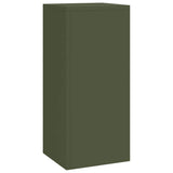 Plant Stand 3 pcs Olive green Steel 865830