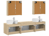 Bathroom Cabinet Set 5 pcs Sonoma Oak Engineered Wood 3406449