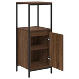 Bathroom Cabinet with Shelves Brown Oak 36x35x95 cm 861916