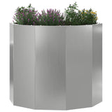 Planter Silver 60 x 60 x 50 cm Galvanised Steel 883764