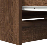 TV Cabinet Brown Oak 80x35x54 cm Engineered Wood 861793