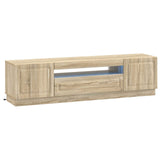 LED TV Cabinet Sonoma Oak Engineered Wood 897787