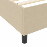 Platform Bed Frame Grey Green 120 x 190 cm Fabric 3337401