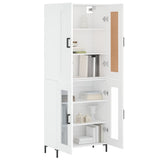 Highboard White 69.5x34x180 cm Engineered Wood 3199617