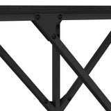 Console Table Black Oak 140 x 29 x 75 cm Engineered Wood 883530