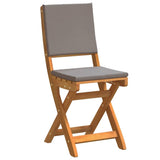 Bistro Set with Cushion 3 pcs Oil Natural Solid Acacia Wood 4105514