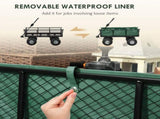 114L Steel Frame Garden Cart Trolley - Green T3398P315849