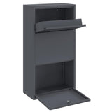 Parcel Drop Box with Storage Anthracite 44 x 22 x 82 cm Steel 874921