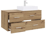 Bathroom Furniture Set 2 pcs Artisan Oak Engineered Wood 3403975