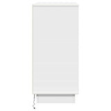 Bedside Cabinet White 71 x 34.5 x 75 cm Engineered wood 869634