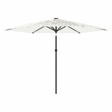Garden Parasol with Steel Pole White 288x288x225 cm 4005108