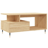 Coffee Table Sonoma Oak 90x49x45 cm Engineered Wood 831015