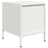 ZNTS Bedside Cabinets 2 pcs White 35x39x43.5 cm Steel 851255