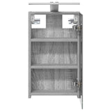 Bathroom Mirror Cabinet with Door Grey Sonoma 30 x 10.5 x 50 cm 889020