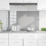 Kitchen Backsplash Light Grey 100 x 60 cm Tempered Glass 42001237