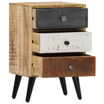 ZNTS Bedside Cabinet 40x30x60 cm Solid Mango Wood 282875