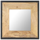 Mirror 50x50 cm Solid Mango Wood 321629
