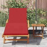 Sun Lounger Reclining Red 200 x 67 x 84cm Solid Acacia wood 4105531