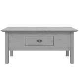 Coffee Table BODO Grey 100x55x45 cm Solid Wood Pine 355070