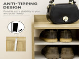 Shoe Storage with Double Doors and Open Shelves 13 Pair Shoe Storage Organizer for Entryway Hallway T3398P343166
