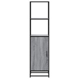 Highboard Grey Sonoma 35.5x35x139 cm Engineered Wood and Metal 849047