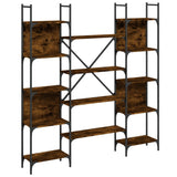 Bookshelf Smoked Oak 155.5x24x166.5 cm Engineered Wood 838860