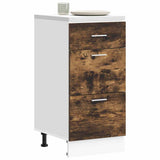 Bottom Cabinet Lyon Smoked Oak 40x46x81.5 cm Engineered Wood 854215