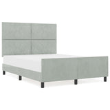 ZNTS Bed Frame Light Grey 160x200 cm Velvet 3345017