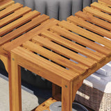 Hot Tub Surround Solid Acacia Wood Brown 3334764