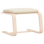 ZNTS Footstool Cream 51x41x40 cm Fabric 351062