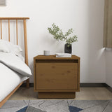 ZNTS Bedside Cabinets 2 pcs Honey Brown 35x34x32 cm Solid Wood Pine 813402