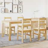 ZNTS 5 Piece Dining Set Panama Solid Wood Pine 3345188