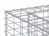 Gabion Raised Bed 50 x 50 x 150 cm Galvanised Steel Silver 42033332