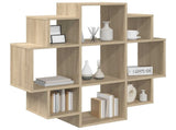 Wall Shelf Sonoma Oak 90 x 25 x 90 cm Engineered Wood 8012174