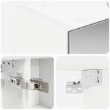 Bathroom Mirror Cabinet White 50 x 14.5 x 70 cm Engineered wood 889207