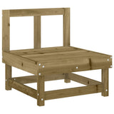Garden Middle Sofas 2 pcs Impregnated Wood Pine 825407