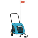 Pet Bike Trailer Blue Oxford Fabric and Iron 93974