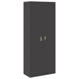 Storage Cabinet Black 80 x 40 x200 cm Steel 3406190